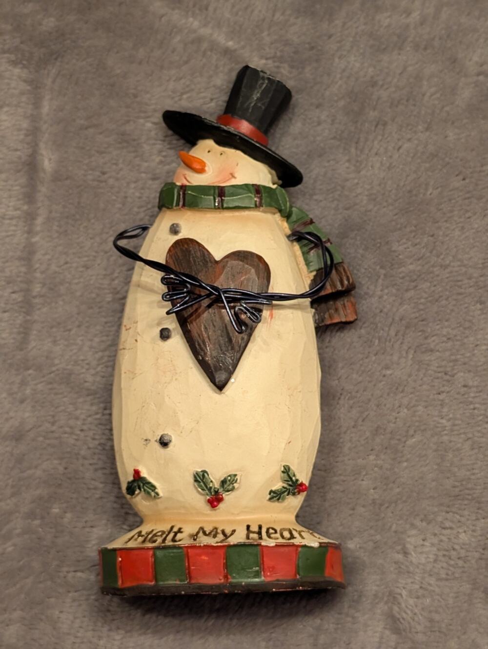 Melrose International Snowman Melt My Heart 5" Tall Figurine